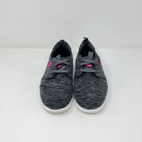 Brunswick Envy Charcoal Pink Logo Casual Lace Up Flat Sneakers Women's Size US 6 - Picture 6 of 9